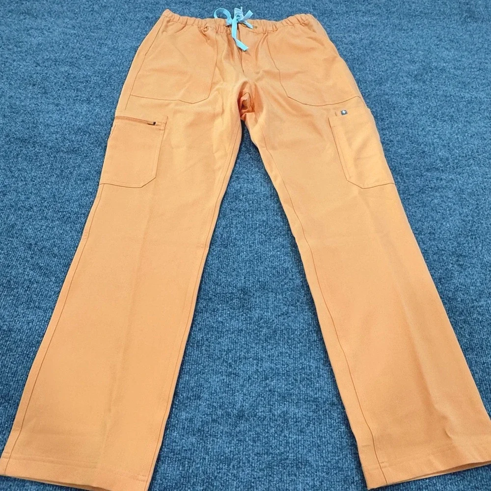Figs Cairo Cargo Men's Sz LT NWT Orange Creamsicle Scrub Pants